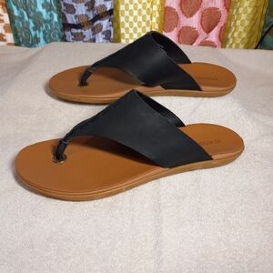 Women's leather sandals, size 10
